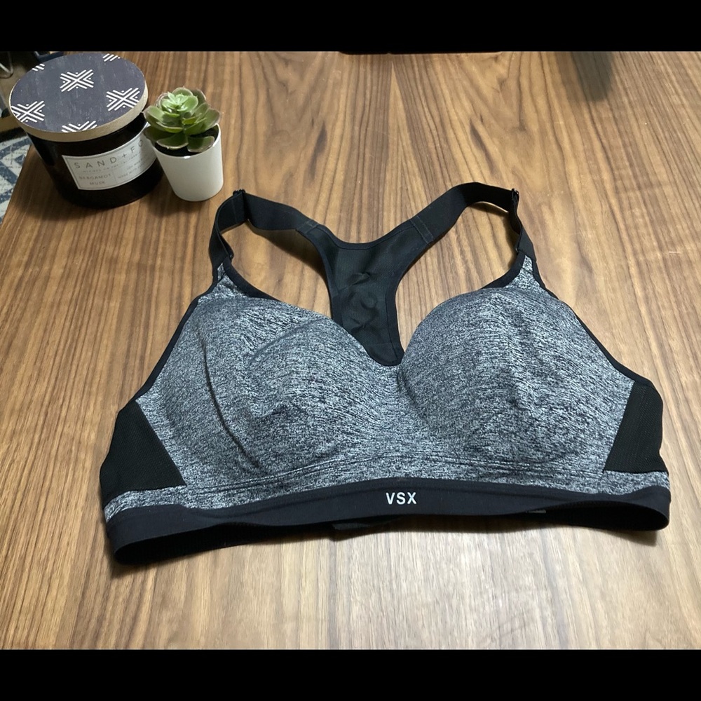 Victoria’s Secret Grey Racerback Sports Bra